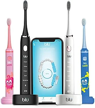 Electric Toothbrush with Interactive Live Tracking App — Electric Toothbrush, Blu