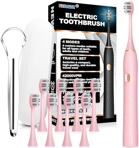 Electric Toothbrush with Tongue Scraper and Travel Case — Electric Toothbrush, FXQQZZ