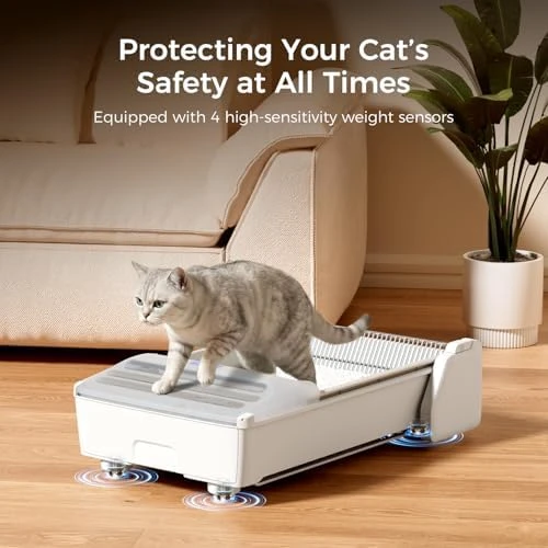 Open-Top Automatic Litter Box — Self-Cleaning Litter Box, Robotail