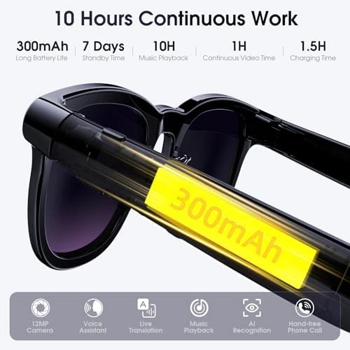 Smart Glasses with Camera and AI Assistant — Smart Glasses, Amwentu