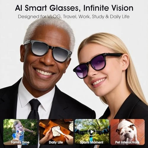 Smart Glasses with Camera and AI Assistant — Smart Glasses, Amwentu