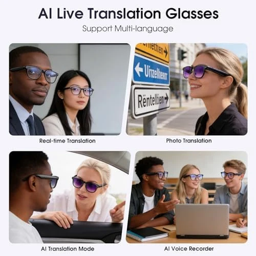 Smart Glasses with Camera and AI Assistant — Smart Glasses, Amwentu