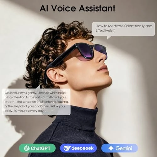 Smart Glasses with Camera and AI Assistant — Smart Glasses, Amwentu