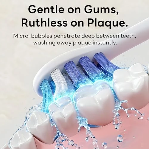 Sonic Electric Toothbrush for Adults with Brushing Score and Smart Timer Display — Electric Toothbrush, SAKYPRORAL