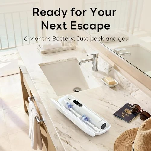 Sonic Electric Toothbrush for Adults with Brushing Score and Smart Timer Display — Electric Toothbrush, SAKYPRORAL