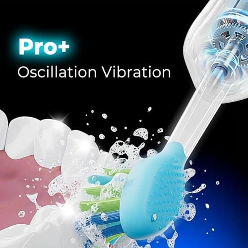 Ultrasonic Electric Toothbrush with LED Screen, 5 Modes, Long Battery Life, 8 Brush Heads, Travel Case — Electric Toothbrush, 7AM2M