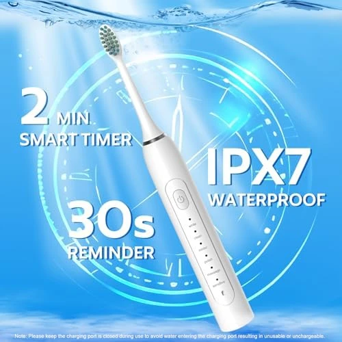 Waterproof Sonic Electric Toothbrush for Adults — Electric Toothbrush, IYGLKD