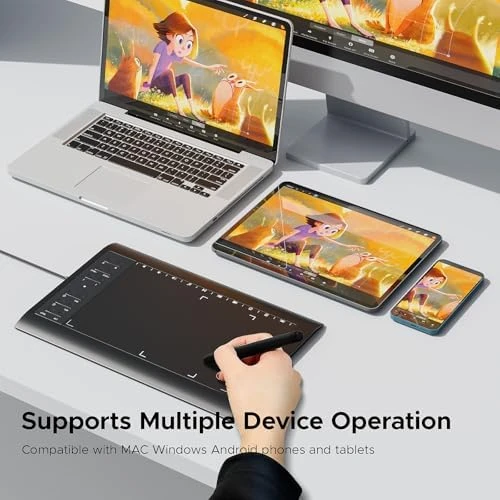 Graphic Drawing Tablet with Ergonomic Stand — Drawing Tablet, ienRon