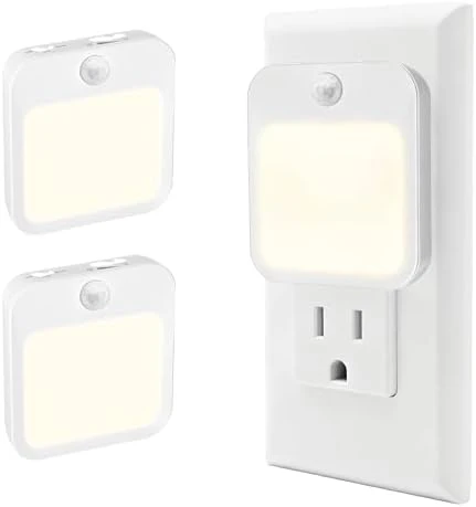 Plug-in Night Light with Motion Sensor and Dusk-to-Dawn Sensor — Smart Plug, Generic