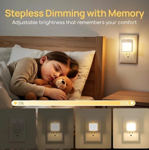 Plug-in Night Light with Motion Sensor and Dusk-to-Dawn Sensor — Smart Plug, Generic