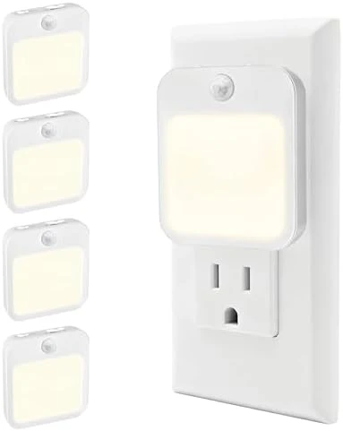 Plug-in Night Light with Motion Sensor and Dusk-to-Dawn Sensor — Smart Plug, Generic