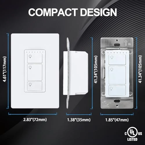 Smart Light Switch 3 Gang — Smart Switch, GREENBELL
