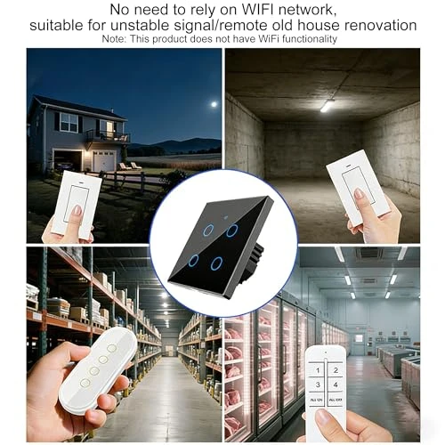 Touch Wall Light Switch with Backlit Buttons — Smart Switch