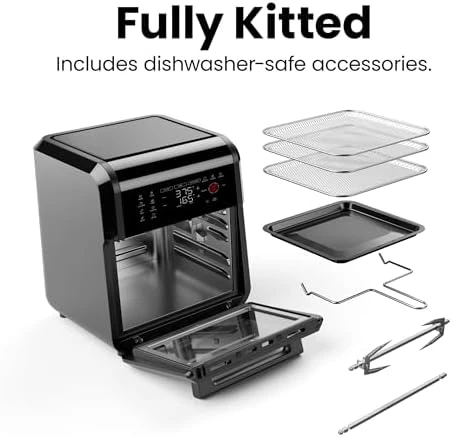 12-Quart 5-in-1 Air Fryer Oven with Digital Timer and Touchscreen — Air Fryer, Chefman