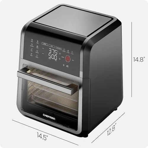12-Quart 5-in-1 Air Fryer Oven with Digital Timer and Touchscreen — Air Fryer, Chefman