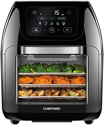 12-Quart 5-in-1 Air Fryer Oven with Digital Timer and Touchscreen — Air Fryer, Chefman