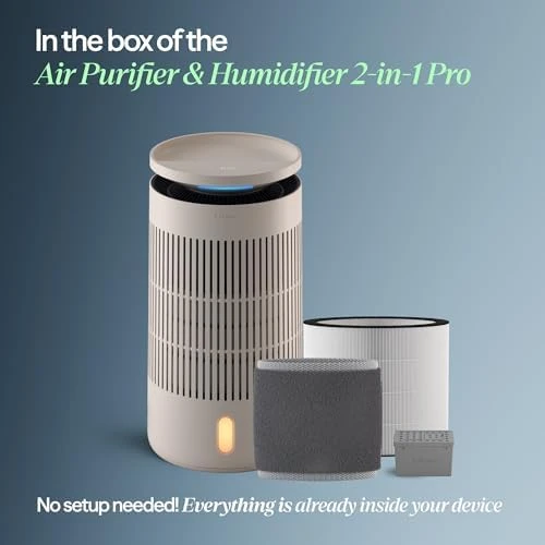 2-in-1 Air Purifier and Humidifier for Large Rooms — Humidifier, BLUEAIR