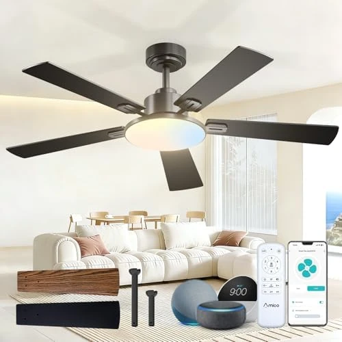 Ceiling Fan with Lights — Smart Fan, Amico