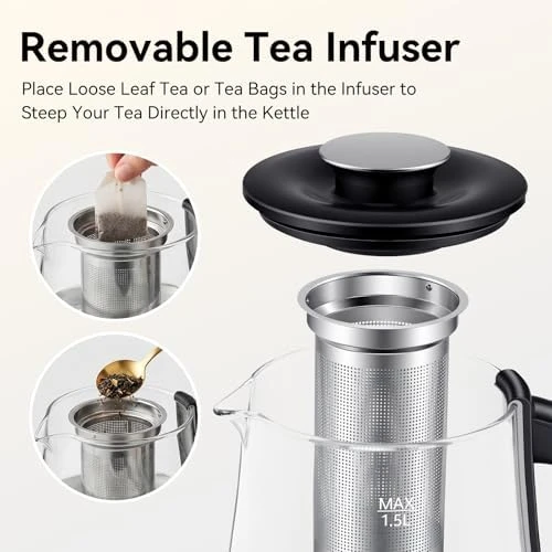 Electric Kettle with Infuser — Electric Kettle, Olayks