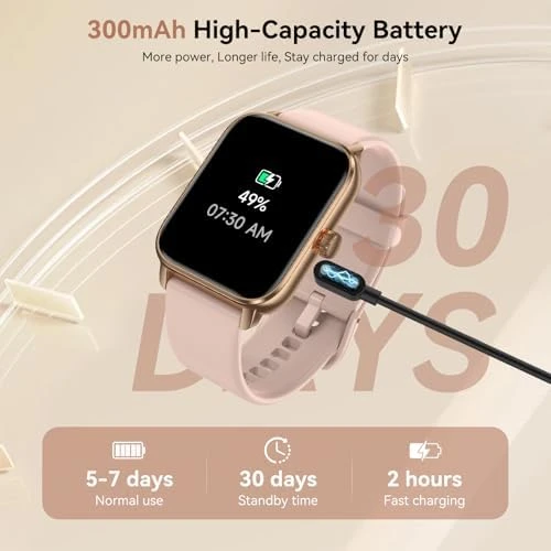 Fitness Tracker with Bluetooth Calling & Alexa — Smart Watch, iBesi
