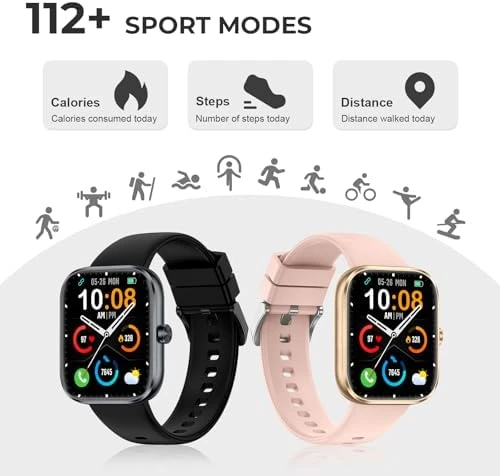 Fitness Watch with Bluetooth Call & Message Notifications — Fitness Tracker, MFVLP
