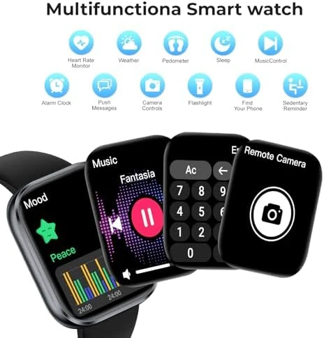 Fitness Watch with Bluetooth Call & Message Notifications — Fitness Tracker, MFVLP