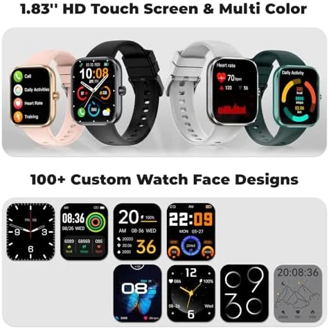 Fitness Watch with Bluetooth Call & Message Notifications — Fitness Tracker, MFVLP