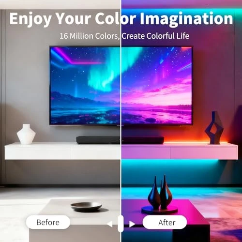 RGB Music Sync Color Changing LED Strip Lights — LED Strip Lights, LCTKJTP