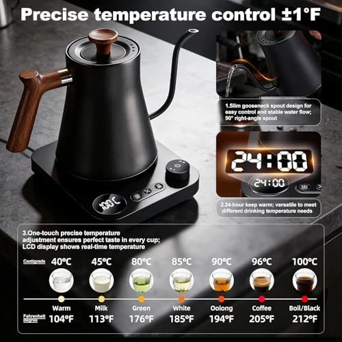 Smart Digital Electric Kettle with Variable Temperature Control — Electric Kettle, NNAKLLI