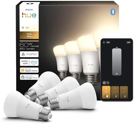 Smart LED Light Bulb 4-Pack — Smart Light Bulb, Philips