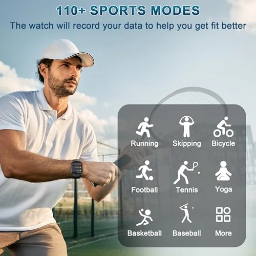 Smart Watch with Curved Screen, Fitness Tracker, Heart Rate Monitor — Fitness Tracker, STECEi