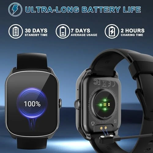 Smart Watch with Curved Screen, Fitness Tracker, Heart Rate Monitor — Fitness Tracker, STECEi