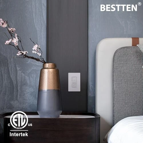 Super Slim Digital LED Dimmer Switch with Air Gap Power Cut Off — Smart Switch, BESTTEN
