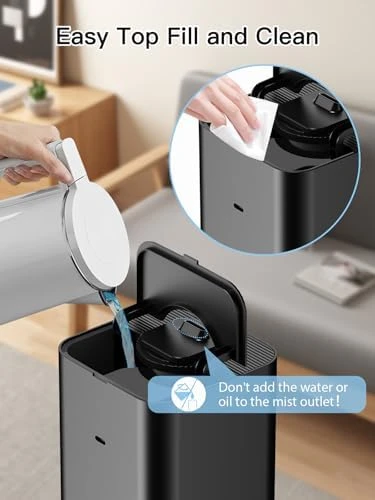 Top Fill Quiet Ultrasonic Cool Mist Humidifier — Humidifier, Zeova