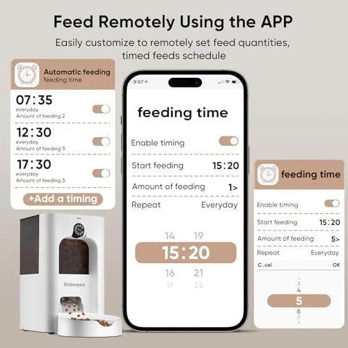 Automatic Pet Feeder with Camera and Laser Teaser — Automatic Pet Feeder, Volmees