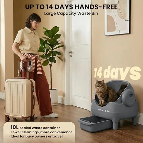 Automatic Self Cleaning Cat Litter Box — Self-Cleaning Litter Box, KITPLUS