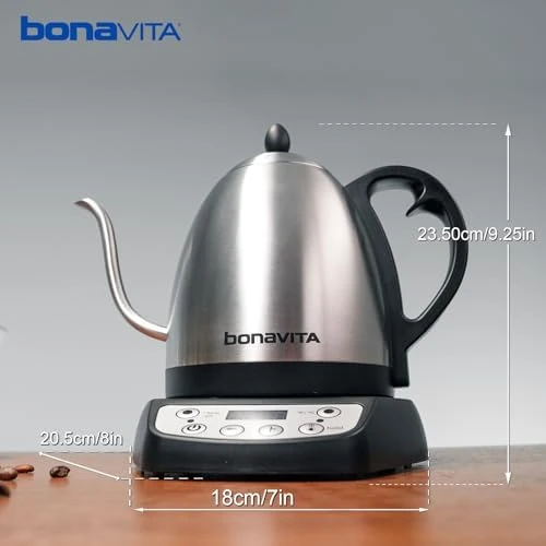 Digital Variable Temperature Gooseneck Electric Kettle — Electric Kettle, Bonavita