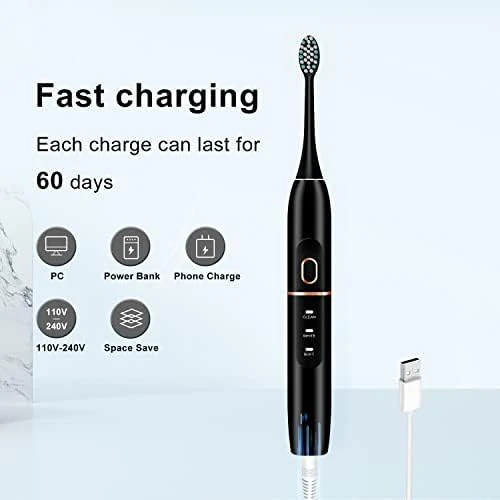 Electric Toothbrush Set with 8 Brush Heads and Travel Case — Electric Toothbrush, kingheroes