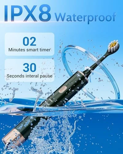 Electric Toothbrush Set with Replacement Heads — Electric Toothbrush, Aneebart