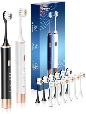 Electric Toothbrush Set with Replacement Heads — Electric Toothbrush, Aneebart