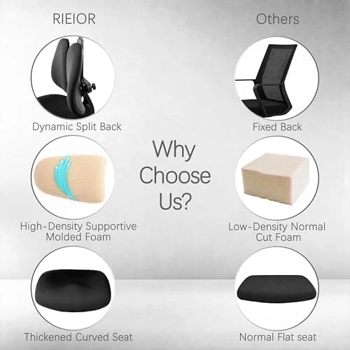 Ergonomic Office Chair with Dynamic Split-Back Design — Smart Chairs, RIEIOR