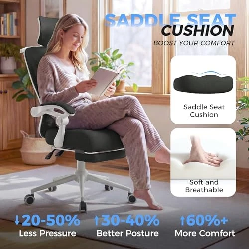 Ergonomic Office Chair with Footrest — Smart Chairs, CYKOV
