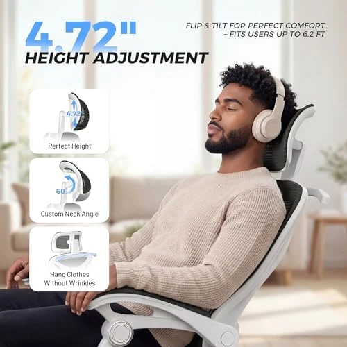 Ergonomic Office Chair with Footrest — Smart Chairs, CYKOV