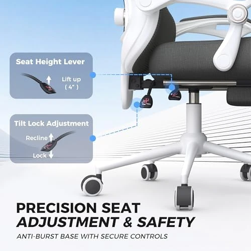 Ergonomic Office Chair with Footrest — Smart Chairs, CYKOV