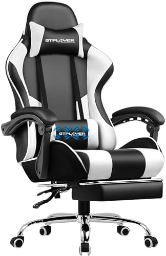 Gaming Chair with Footrest and Lumbar Support — Smart Chairs, GTPLAYER