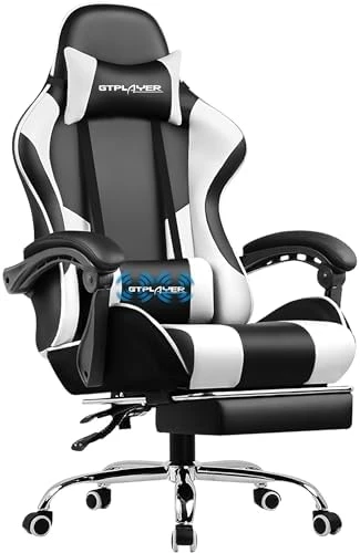 Gaming Chair with Footrest and Lumbar Support — Smart Chairs, GTPLAYER