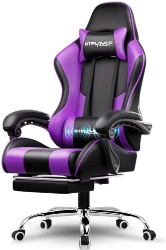 Gaming Chair with Footrest and Lumbar Support — Smart Chairs, GTPLAYER