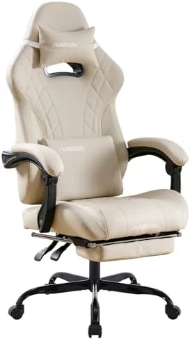 Gaming Chair with Footrest and Massage Lumbar Support — Smart Chairs, NIONIK