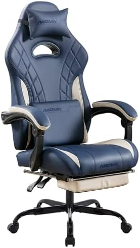 Gaming Chair with Footrest and Massage Lumbar Support — Smart Chairs, NIONIK