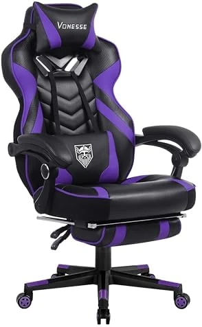 Gaming Chair with Footrest and Massage — Smart Chairs, Vonesse